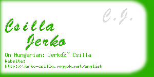 csilla jerko business card